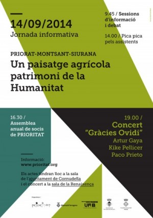 Jornada informativa sobre la candidatura del Priorat a patrimoni de la humanitat